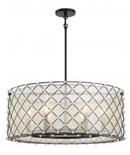 Minka-Lavery 2866-66A - Sheer Elegance - 6 Light Pendant