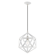 Livex Lighting 41328-03 - 1 Lt White Mini Pendant