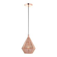 Livex Lighting 48921-86 - 1 Lt Rose Gold Pendant