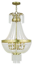 Livex Lighting 51856-28 - 6 Light Winter Gold Pendant Chandelier