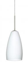 Besa Lighting 1BT-150907-MED-SN - Besa Chrissy Pendant Satin Nickel Opal Matte 1x50W B10 Medium Base