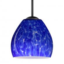 Besa Lighting 1BT-412286-LED-BK - Besa Bolla LED Pendant Blue Cloud Black 1x9W LED