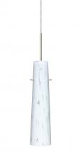 Besa Lighting 1BT-567419-SN-L - Besa Camino Pendant Satin Nickel Carrera 1x40W Halogen, 15Ft. Cord