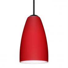Besa Lighting 1JC-1511RM-LED-BK - Besa Riva 9 LED Pendant Ruby Matte Black 1x9W LED