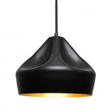 Besa Lighting 1JC-LOTUS-BK - Besa Lotus Pendant, Black Finish, 1x60W MAX E26 Base