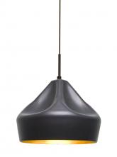 Besa Lighting 1JC-LOTUS-LED-BR - Besa Lotus Pendant, Bronze Finish, 1x9W LED