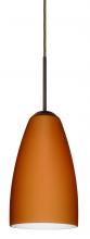 Besa Lighting 1JT-151180-LED-BR - Besa Riva 9 LED Pendant Amber Matte Bronze 1x9W LED