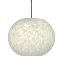 Besa Lighting 1JT-477619-LED-BK - Besa Luna LED Pendant Carrera Black 1x9W LED