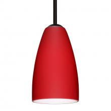 Besa Lighting 1TT-1511RM-LED-BK - Besa Riva 9 LED Pendant 1Tt Ruby Matte Black 1x9W LED