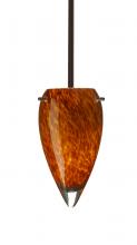 Besa Lighting 1TT-412518-LED-BR - Besa Juli LED Pendant Amber Cloud Bronze 1x9W LED