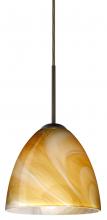 Besa Lighting J-4470HN-BR - Besa Vila Pendant For Multiport Canopy Bronze Honey 1x60W Medium Base