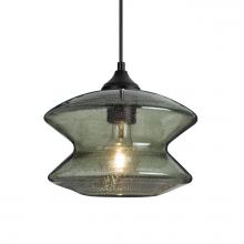 Besa Lighting OP-ZENMS-BK - Besa, Zen Outdoor Pendant, Moss Bubble, Black Finish, 1x60W E26 Base