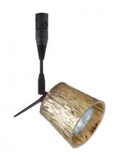 Besa Lighting RSP-5145GF-12-BR - Besa Spotlight With 12" Stem Nico 3 Bronze Stone Gold Foil 1x50W Halogen Mr16