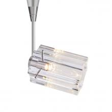 Besa Lighting RSP-ICE4CL-SN - Besa Ice 4 Spotlight, Clear Glass, Black Finish, 1x35W MAX GY6.35 Base