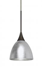 Besa Lighting RXP-1758SF-BR - Besa Divi Pendant, Silver Foil, Bronze, 1x50W Halogen