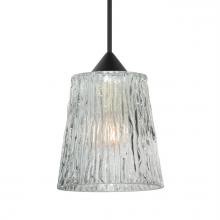 Besa Lighting RXP-512500-BK - Besa Pendant Nico 4, Black Finish, Clear Stone 1x35W MAX GY6.35 Base