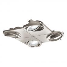 Eglo 39251A - 4 LT LED Ceiling Track Light w/ Matte Nickel Finish & Adjustable Lamp Heads