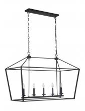 Craftmade 52975-FB - Flynt 5 Light Island in Flat Black