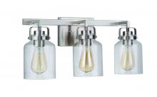 Craftmade 53603-BNK - Foxwood 3 Light Vanity in Brushed Polished Nickel