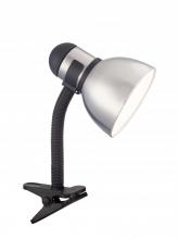 Satco Products 57/057 - Clip On Goose Neck Lamp; GU24 Bulb Base; Steel / Black Finish