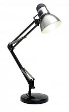Satco Products 57/058 - Swing Arm Drafting Lamp; 1 Light; GU24 Bulb Base; Steel / Black; Adjustable height