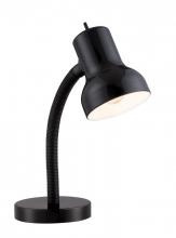 Satco Products 57/059 - Goose Neck Desk Lamp; GU24 Bulb Base; Black Finish