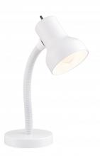 Satco Products 57/061 - Goose Neck Desk Lamp; GU24 Bulb Base; White Finish