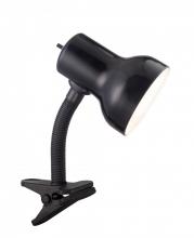 Satco Products 57/062 - Clip On Goose Neck Lamp; Steel; GU24 Bulb Base; Black Finish