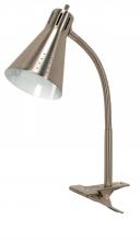 Satco Products 60/828 - Clip-On Gooseneck Lamp - 1 Light - Brushed Nickel