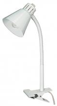 Satco Products 60/840 - Clip-On Gooseneck Lamp - 1 Light - White