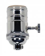 Satco Products 80/1047 - 3 Way (2 Circuit) Turn Knob Socket w/Matching Finish Removable Knob