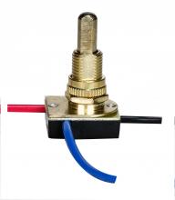 Satco Products 80/1130 - 3-Way Metal Push Switch; 5/8" Metal Bushing; 2 Circuit; 4 Position (L-1, L-2, L1-2, Off);