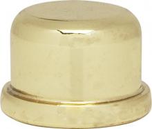 Satco Products 80/1181 - 1/2" Finial; Zinc Die Cast 1/4-27; Polished Brass Finish