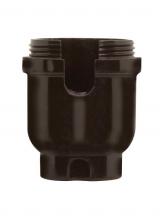 Satco Products 80/1267 - 1/4 IP Cap Only; Phenolic; 1/2 Uno Thread; With Metal Bushing; Less Set Screw For Turn Knob And Pull