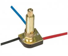 Satco Products 80/1369 - 3-Way Metal Push Switch, Metal Bushing, 2 Circuit, 4 Position(L-1, L-2, L1-2, Off). Rated: 6A-125V,