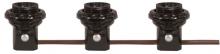 Satco Products 80/1474 - 3-Light Phenolic Threaded Candelabra Harness Set; 1-1/4" With Shoulder and Phenolic Ring; 6"