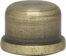 Satco Products 80/1518 - 1/2" Finial; Zinc Die Cast 1/4-27; Antique Brass Finish