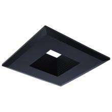 Satco Products 80/993 - Deep Baffle Trim; 5/6 Inch Square; Black Finish