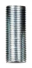 Satco Products 90/1017 - 3/8 IP Steel Nipple; Zinc Plated; 1-3/4" Length; 5/8" Wide