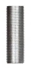 Satco Products 90/1062 - 3/8 IP Steel Nipple; Zinc Plated; 2" Length; 5/8" Wide