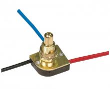 Satco Products 90/1678 - 3-Way Metal Push Switch; 3/8 Metal Bushing; 2 Circuit; 4 Position (L-1, L-2, L1-2, Off); 6A-125V,