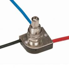 Satco Products 90/1679 - 3-Way Metal Push Switch; 3/8 Metal Bushing; 2 Circuit; 4 Position (L-1, L-2, L1-2, Off); 6A-125V,