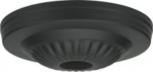 Satco Products 90/1686 - Ribbed Canopy; Canopy Only; Black Finish; 5" Diameter; 1-1/16" Center Hole