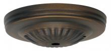 Satco Products 90/1886 - Ribbed Canopy; Canopy Only; Dark Antique Brass Finish; 5" Diameter; 7/16" Center Hole; 2