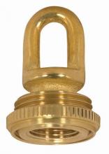 Satco Products 90/2296 - 3/8 IP Cast Brass Screw Collar Loop With Ring; Fits 1" Canopy Hole; 1-1/8" Ring Diameter;