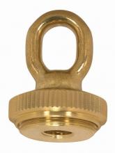 Satco Products 90/2298 - 1/4 IP Heavy Duty Cast Brass Screw Collar Loops with Ring 1/4 IP Fits 1-1/4" Canopy Hole Ring