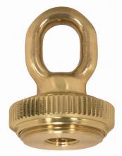 Satco Products 90/2299 - 1/4 IP Heavy Duty Cast Brass Screw Collar Loops with Ring 1/4 IP Fits 1-1/4" Canopy Hole Ring