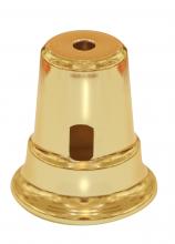 Satco Products 90/2353 - Heavy Duty Cup For Swing Arm Lamps; Polished Brass Finish; 2-1/2" Height; 2-1/4" Diameter