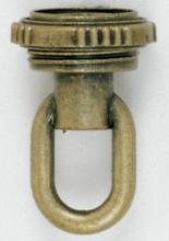 Satco Products 90/336 - 1/4 IP Matching Screw Collar Loop With Ring; 25lbs Max; Antique Brass Finish