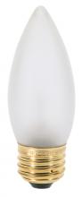 Satco Products A3634 - 25 Watt B11 Incandescent; Frost; 2500 Average rated hours; 200 Lumens; Medium base; 130 Volt